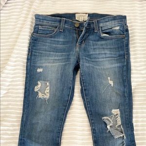 Current/Elliot destroyed skinny jeans